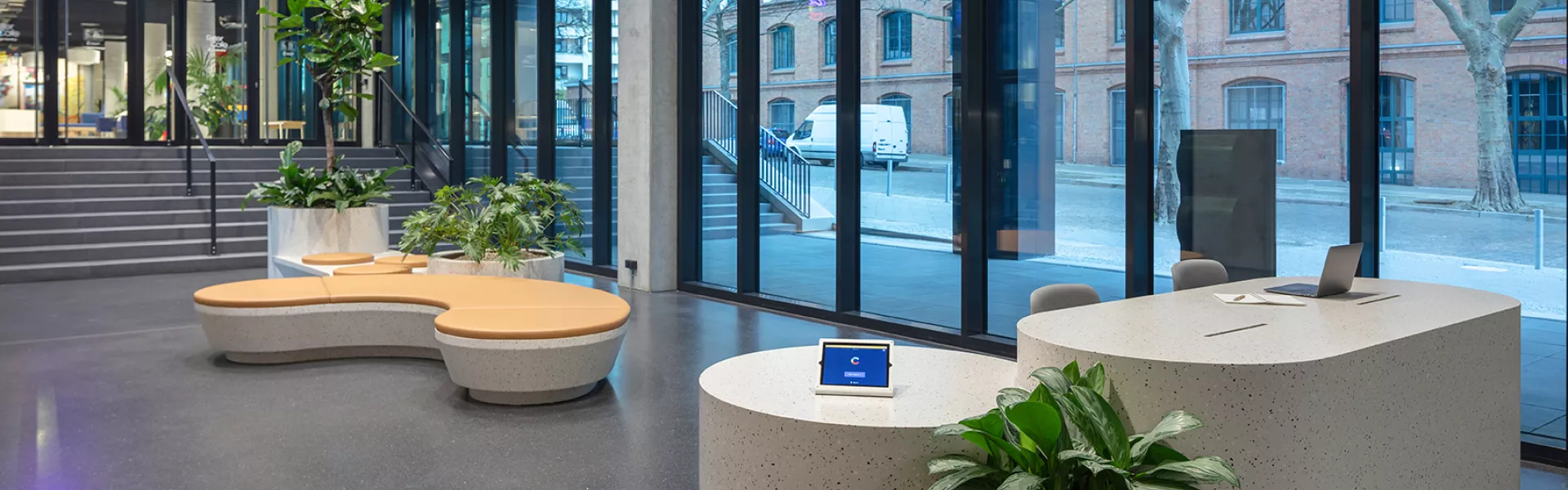 HIMACS Terrazzo choisi pour les nouveaux bureaux de la startup berlinoise Contentful