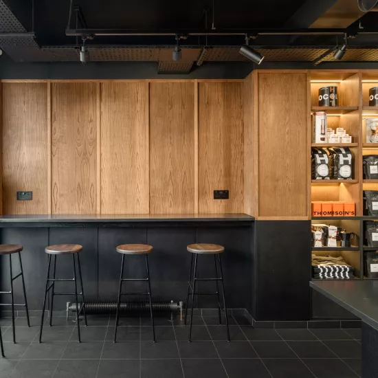 HIMACS gives Thomson’s Coffee HQ a rich and deep flavour, just like its coffee