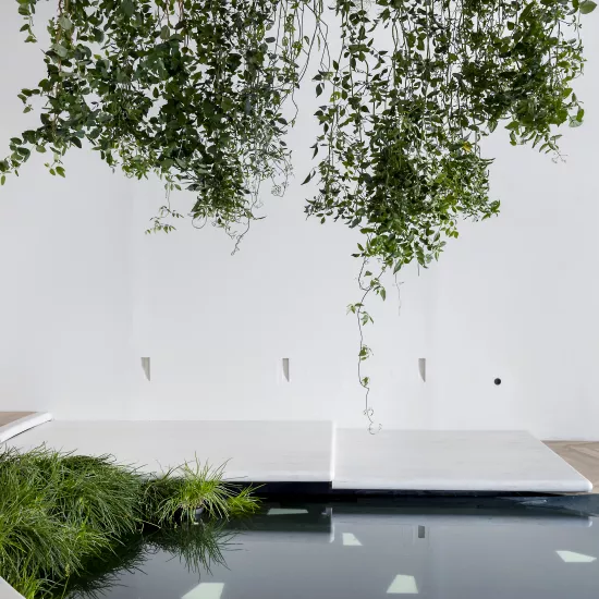 A HIMACS Oasis by Nothingstudio and Hüest  at Marbella Design & Art