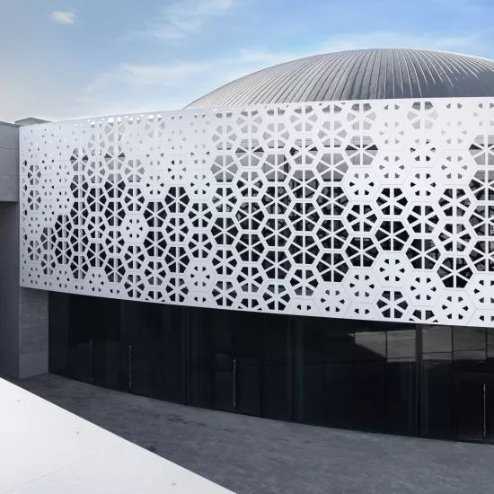 Urania Sports & Entertainment Centre in Olsztyn Showcases Unique HIMACS Facade