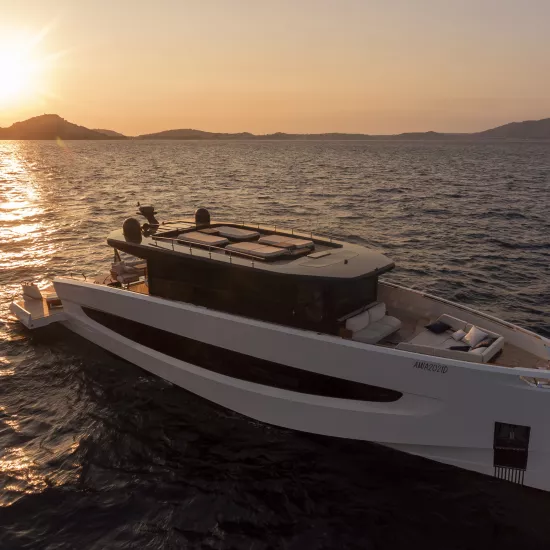 The new EVO V8 yacht opts for HIMACS