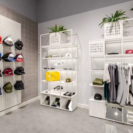 HIMACS Concrete creates a cool, urban look in  GRID store