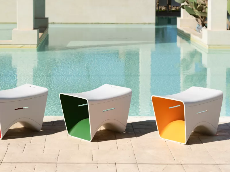 Der Principessa-Hocker: Ein neues Design aus HIMACS mit einem verspielten und vielseitigen Charakter