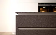 HIMACS Mocha Stone kitchen detail